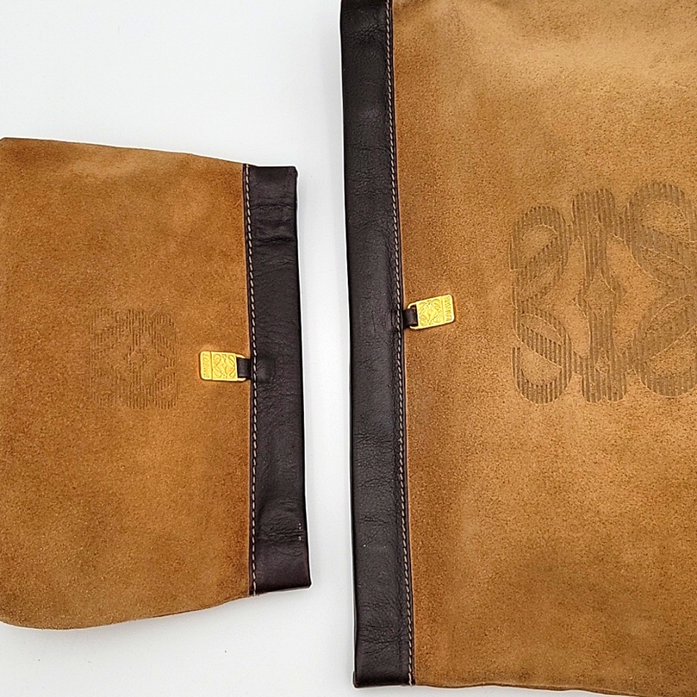 Loewe Tan and Black Clutch LARGE ONLY - Picture 8 of 14